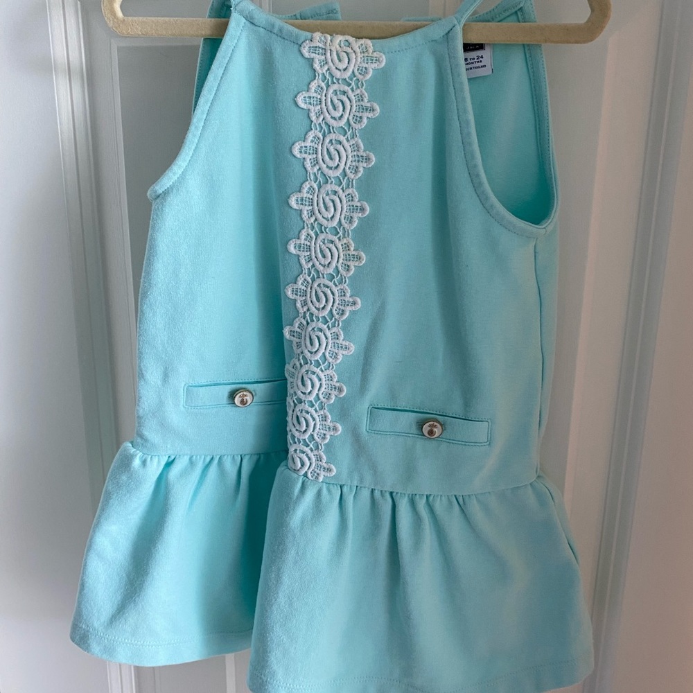 Janie and Jack turquoise summer dress